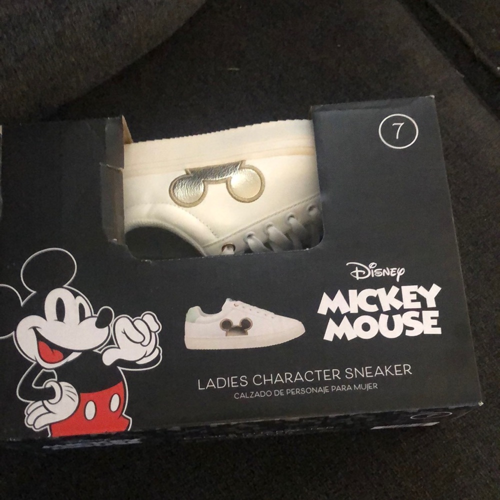 Disney White Sneakers Mickey Mouse Edition